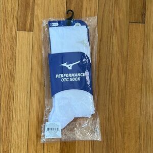 Mizuno White Athletic Socks Performance OTC Sock NWT